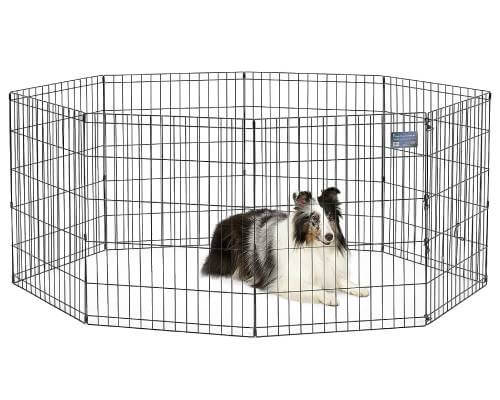 MidWest Homes For Pets Foldable Metal Dog Exercise Pen _ Pet Playpen