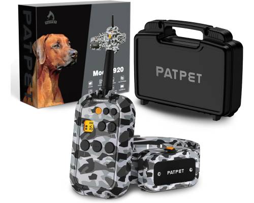PATPET Dog Shock Collar with Remote 3_4 Mile Range Dog Training Collar Include Rechargeable Waterproof E Collar