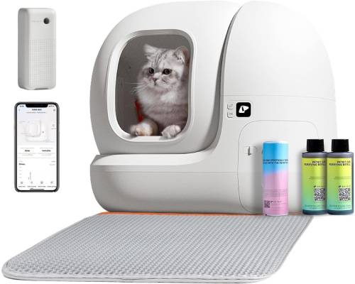 PETKIT Self Cleaning Cat Litter Box, PuraMax Cat Litter Box for Multiple Cats, App Control