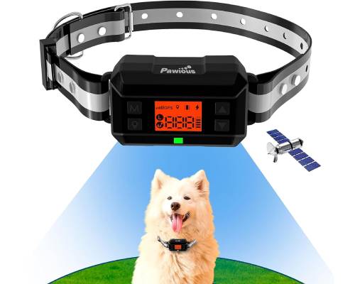 Pawious GPS Dog Fence - 2nd Gen with GPS Signal Boost - Wireless Dog Fence