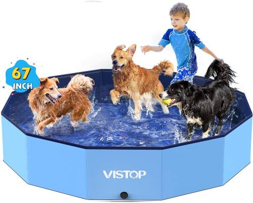 VISTOP Extra Large Foldable Dog Pool XXL