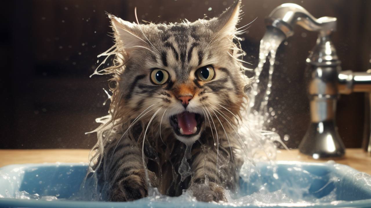cats hate water