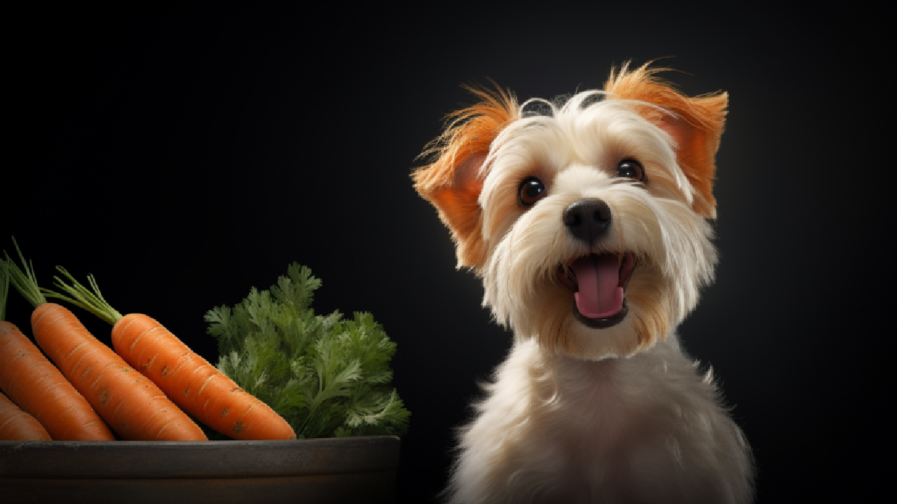 dog and carrot