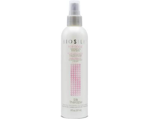 BioSilk for Dogs Silk Therapy Detangling Plus Shine Mist for Dogs
