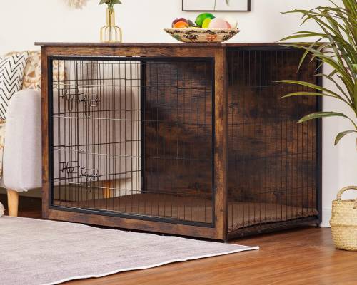 DWANTON Dog Crate Furniture with Cushion