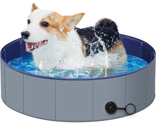 Dog Pool for Small Dogs, Plastic Pool for Kids