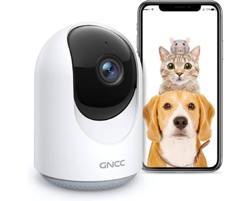 GNCC Pet Camera, Indoor Camera for Baby_Pet_Security with Night Vision