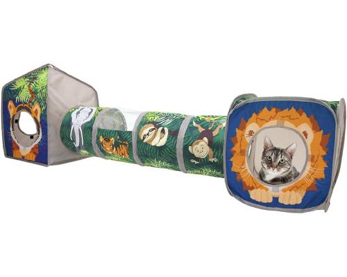 Kitty City Pop Open Jungle Combo,Collapsible Cat Cube
