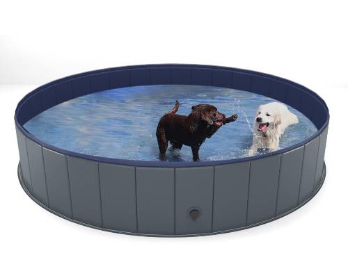 Niubya Foldable Dog Swimming Pool, Collapsible Hard Plastic