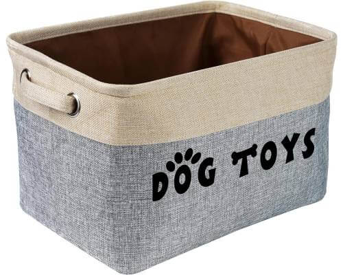 PET ARTIST Non-Customized Dog Toy Storage Basket