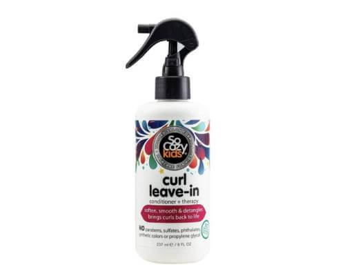 So Cozy Leave In Conditioner Spray - Paraben-Free Detangler for Kids' Curly Hair