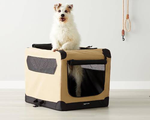 best dog travel crate amazon basics