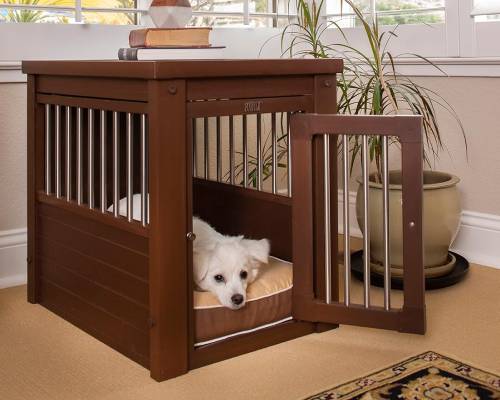 best wooden dog crate new age pet