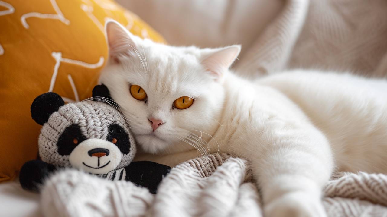 Yellow eyes in cats